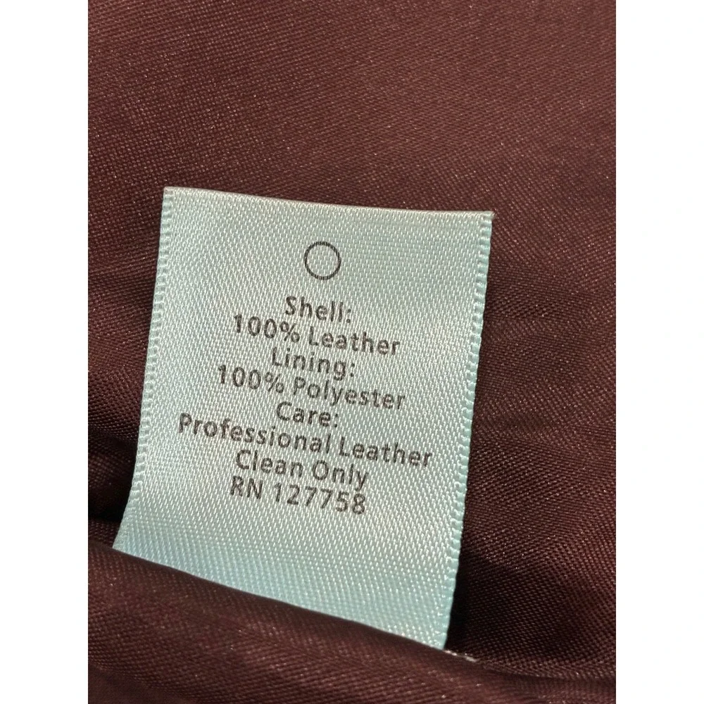 Truth and Pride Burgundy Leather Moto Jacket Womens Medium Asymetrical Zip Lined